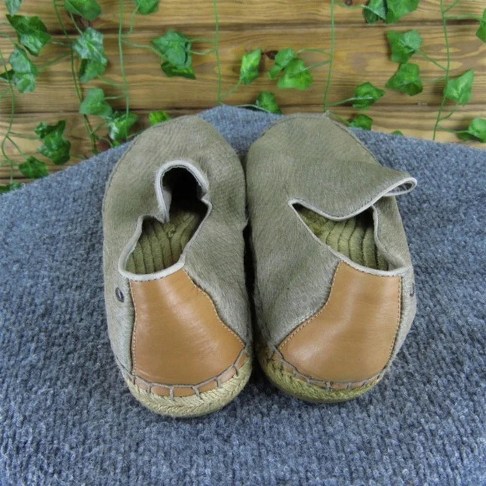 UGG Women Pure Santrinne‎ II Espadrille Brown Leather Sz 10 Medium  Used 2025